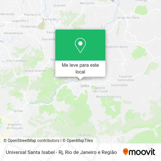 Universal Santa Isabel - Rj mapa