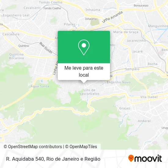 R. Aquidaba 540 mapa
