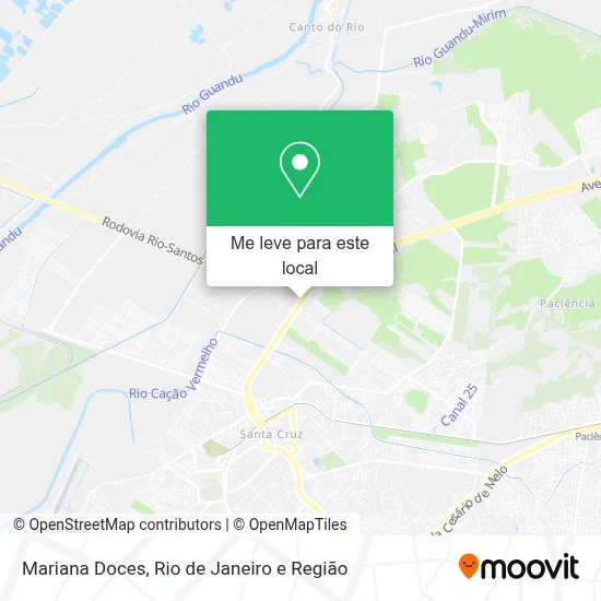 Mariana Doces mapa