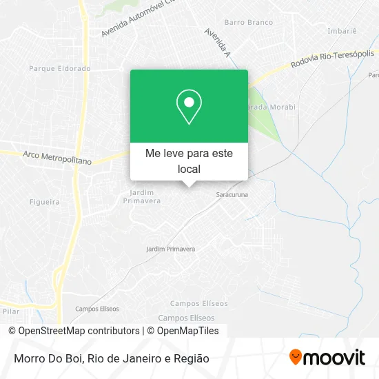 Morro Do Boi mapa