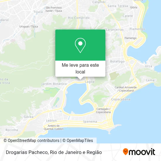 Drogarias Pacheco mapa