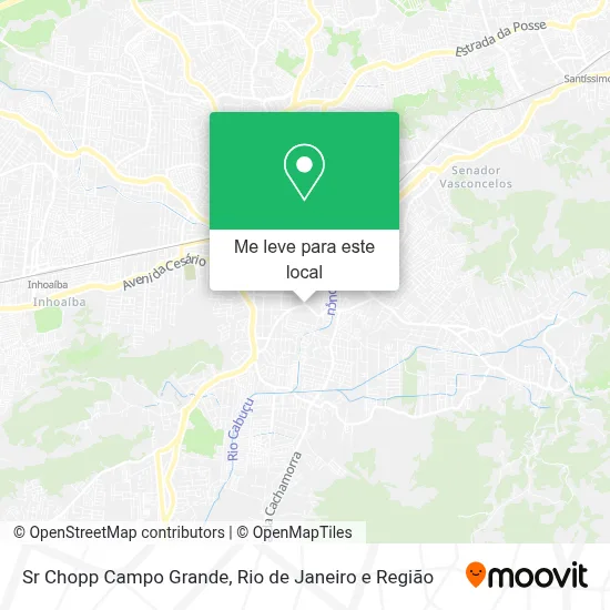 Sr Chopp Campo Grande mapa