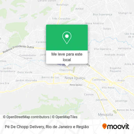 Pé De Chopp Delivery mapa
