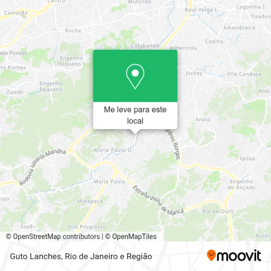 Guto Lanches mapa