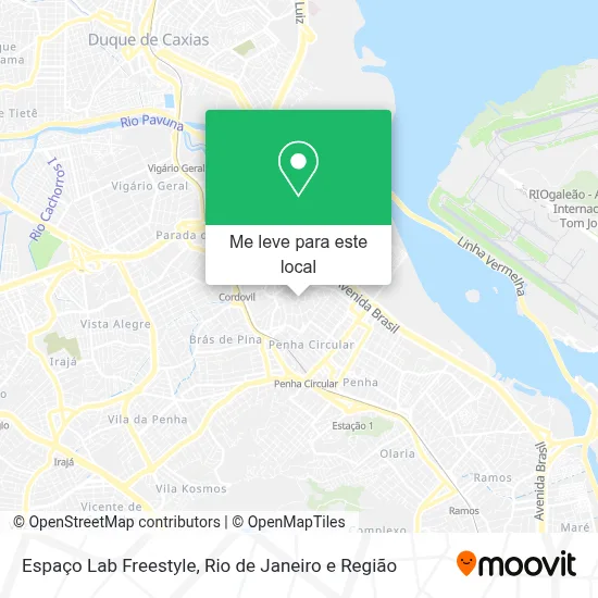 Espaço Lab Freestyle mapa