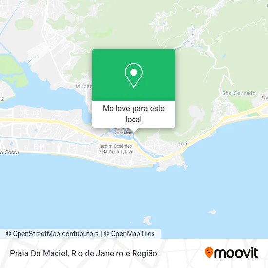 Praia Do Maciel mapa