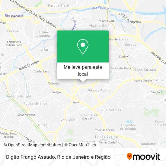 Digão Frango Assado mapa