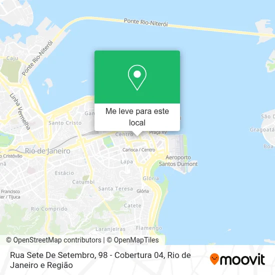 Rua Sete De Setembro, 98 - Cobertura 04 mapa