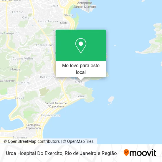 Urca Hospital Do Exercito mapa
