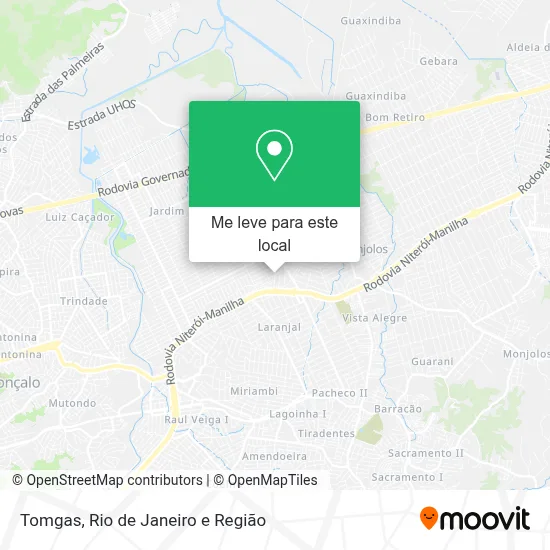 Tomgas mapa