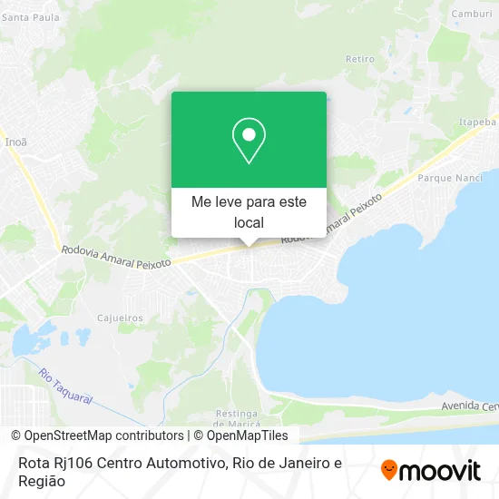 Rota Rj106 Centro Automotivo mapa