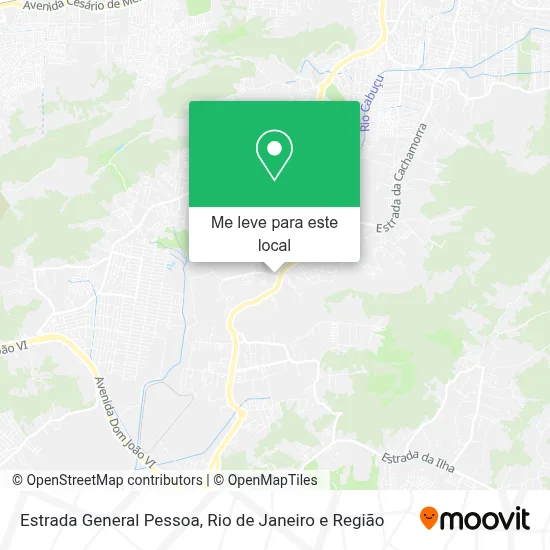 Estrada General Pessoa mapa