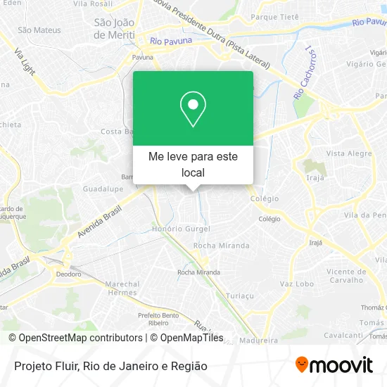 Projeto Fluir mapa
