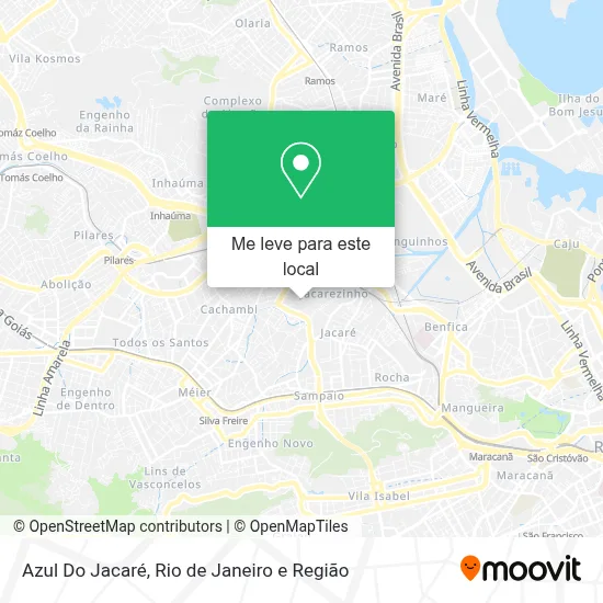 Azul Do Jacaré mapa