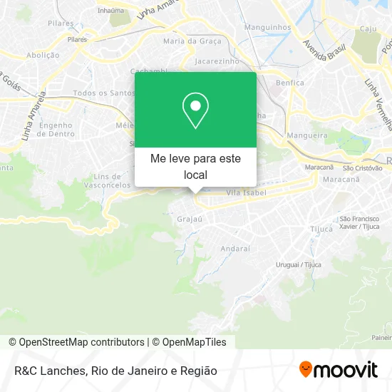 R&C Lanches mapa