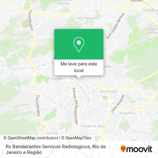 Rx Bandeirantes Servicos Radiologicos mapa