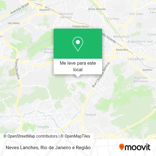 Neves Lanches mapa