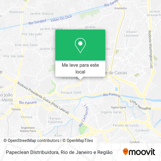 Papeclean Distribuidora mapa