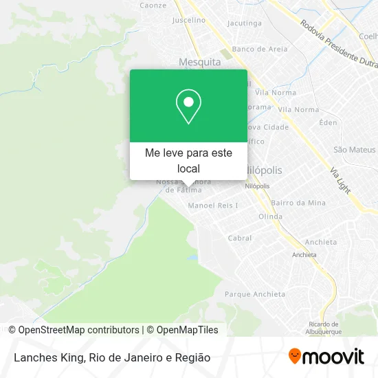 Lanches King mapa