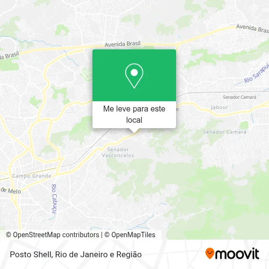 Posto Shell mapa