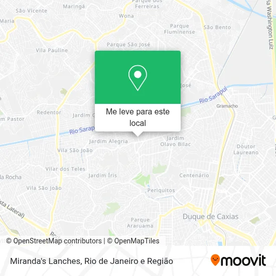 Miranda's Lanches mapa