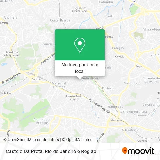Castelo Da Preta mapa