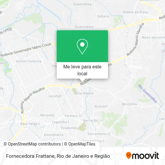 Fornecedora Frattane mapa