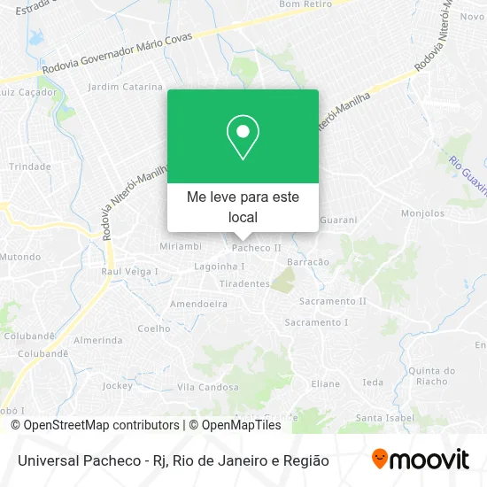 Universal Pacheco - Rj mapa