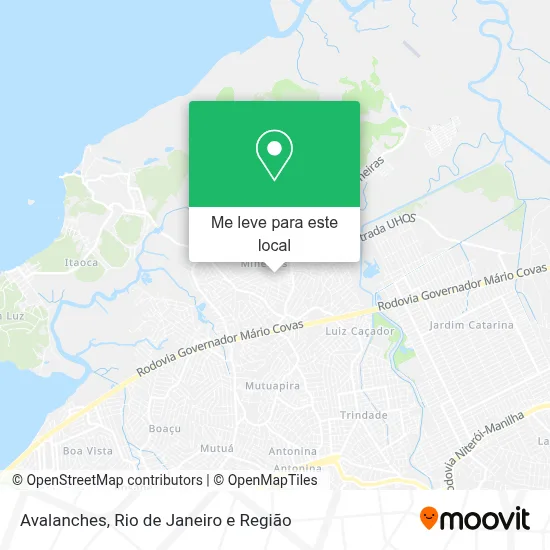 Avalanches mapa