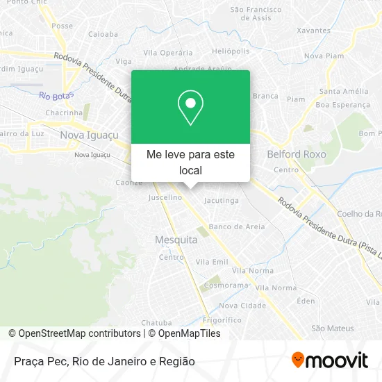 Praça Pec mapa