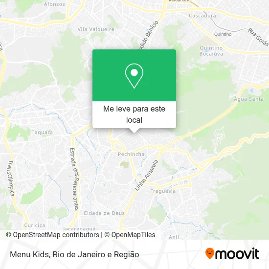 Menu Kids mapa