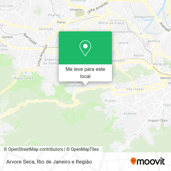 Arvore Seca mapa