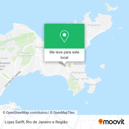 Lojas Swift mapa