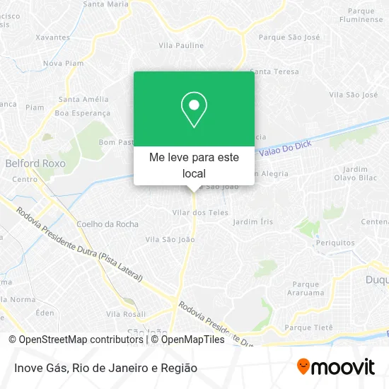 Inove Gás mapa