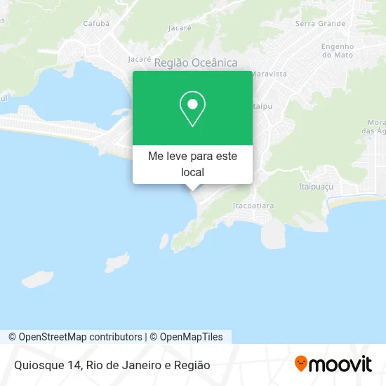 Quiosque 14 mapa