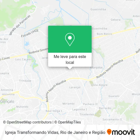 Igreja Transformando Vidas mapa