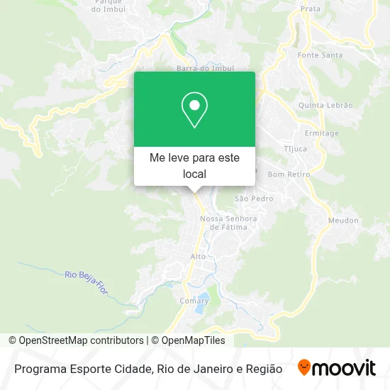 Programa Esporte Cidade mapa