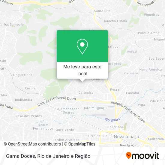 Gama Doces mapa