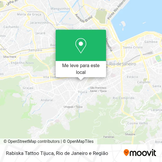 Rabiska Tattoo Tijuca mapa