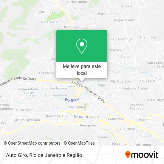 Auto Giro mapa