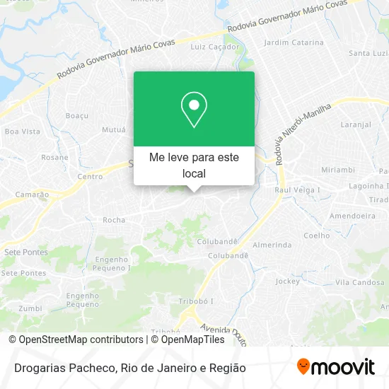 Drogarias Pacheco mapa
