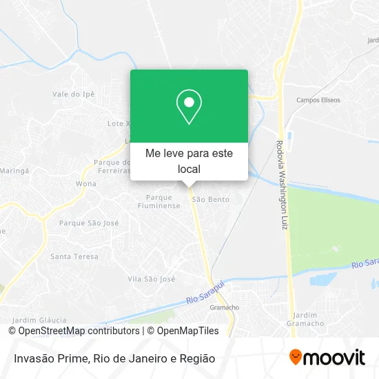 Invasão Prime mapa