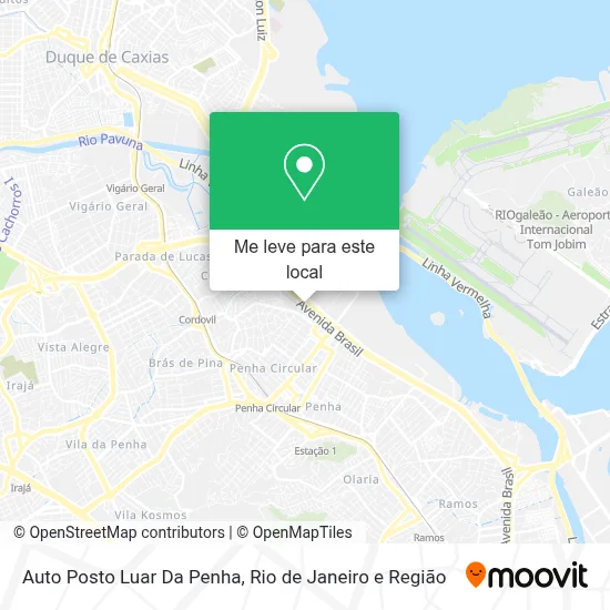 Auto Posto Luar Da Penha mapa