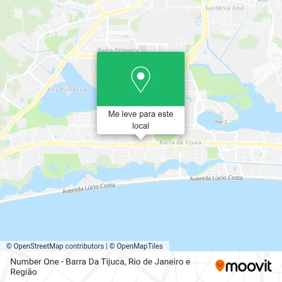 Number One - Barra Da Tijuca mapa