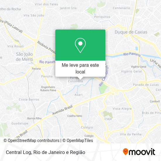 Central Log mapa