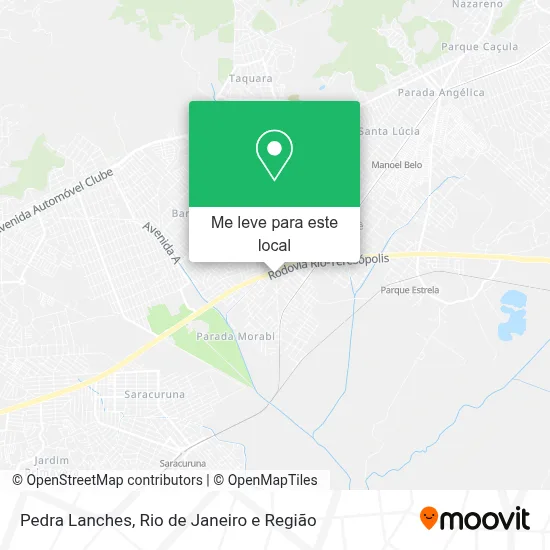 Pedra Lanches mapa