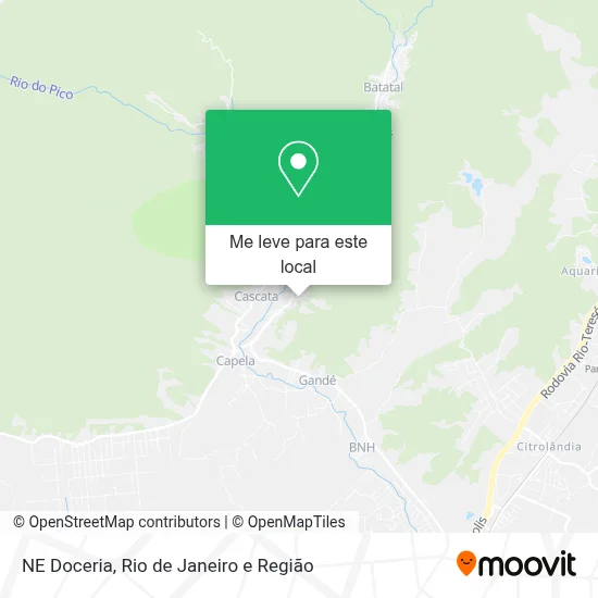 NE Doceria mapa