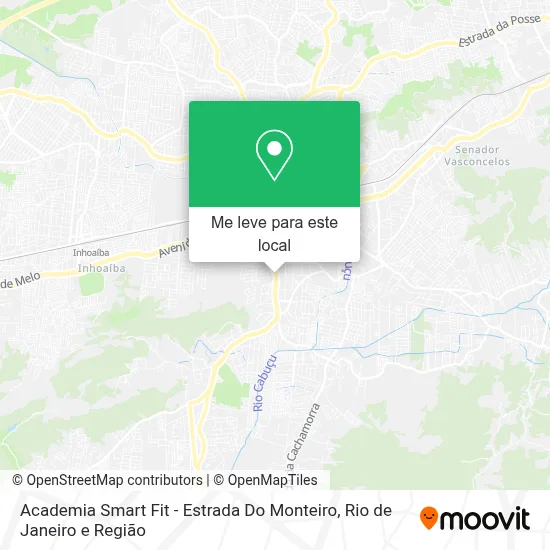 Academia Smart Fit - Estrada Do Monteiro mapa