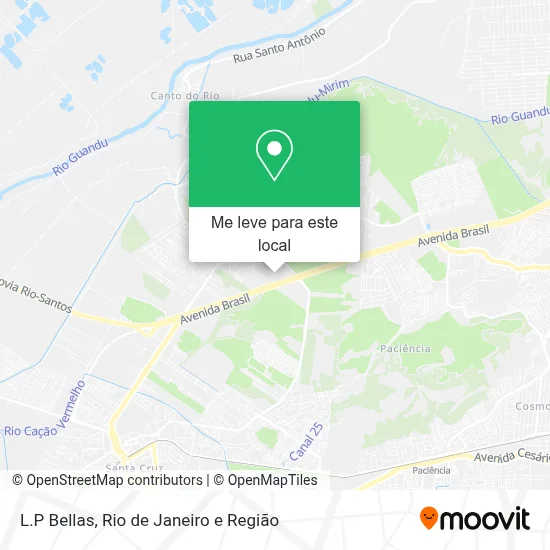 L.P Bellas mapa