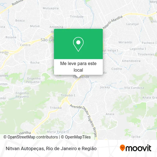 Nitvan Autopeças mapa